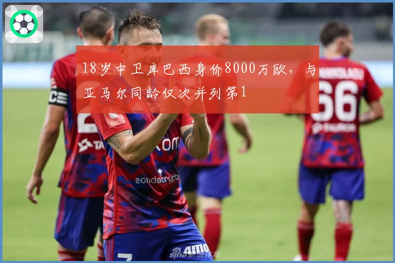 18岁中卫库巴西身价8000万欧，与亚马尔同龄仅次并列第1